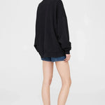 Miles Oversized Sweatshirt Letterman in Black Anine Bing