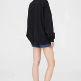 Miles Oversized Sweatshirt Letterman in Black Anine Bing