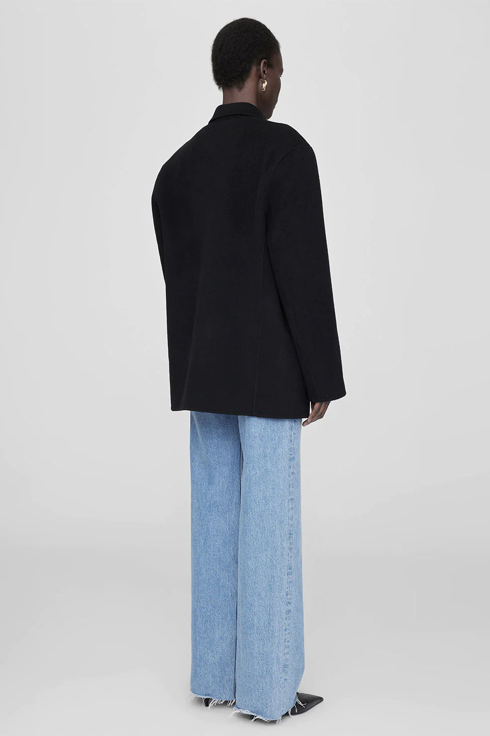 Quinn Blazer Cashmere Blend in Black