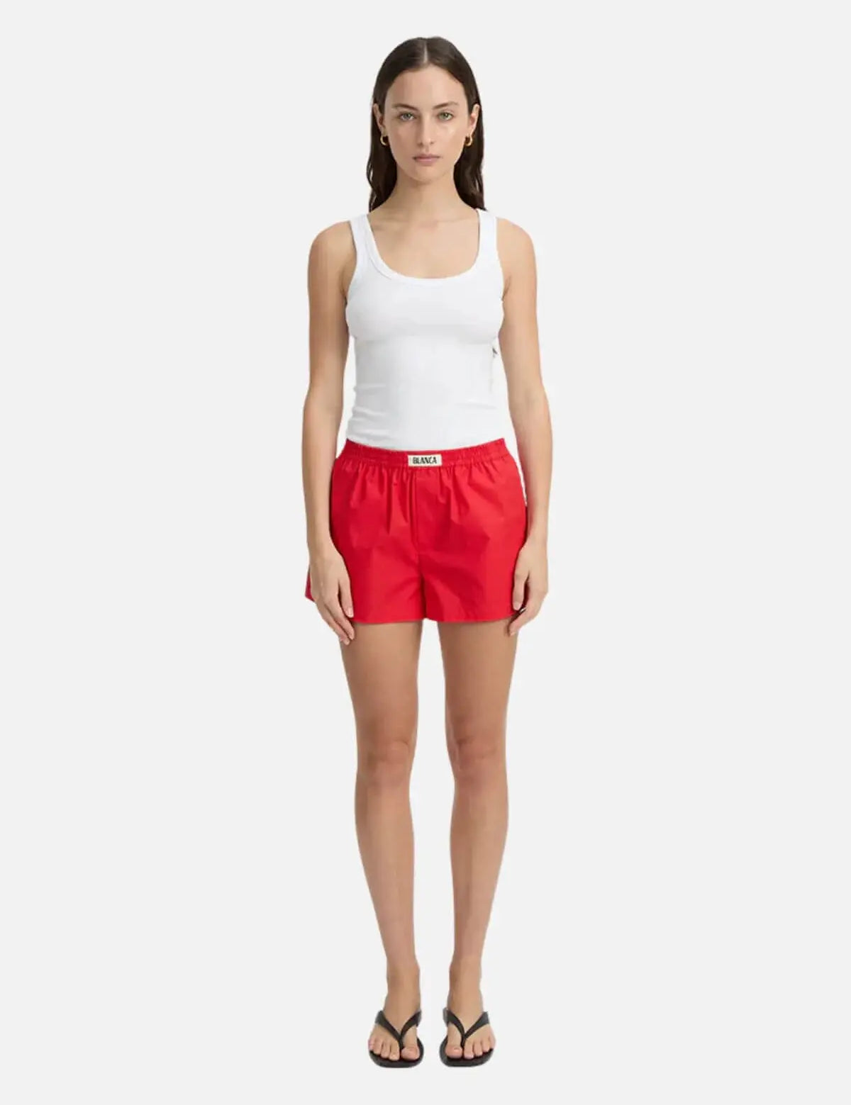 Rachel Short in Red Blanca