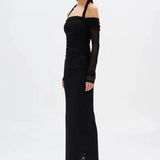 Sonnet Mesh Dress in Black Misha