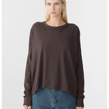 Oversized long sleeve top by bassike at clothlifestyle boutique
