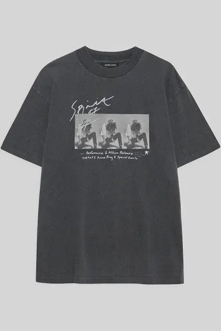 Ashton Tee Concert in Washed Black Anine Bing