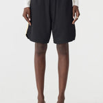 Pique Basketball Short in Black and Lemon BASSIKE