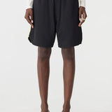 Pique Basketball Short in Black and Lemon BASSIKE