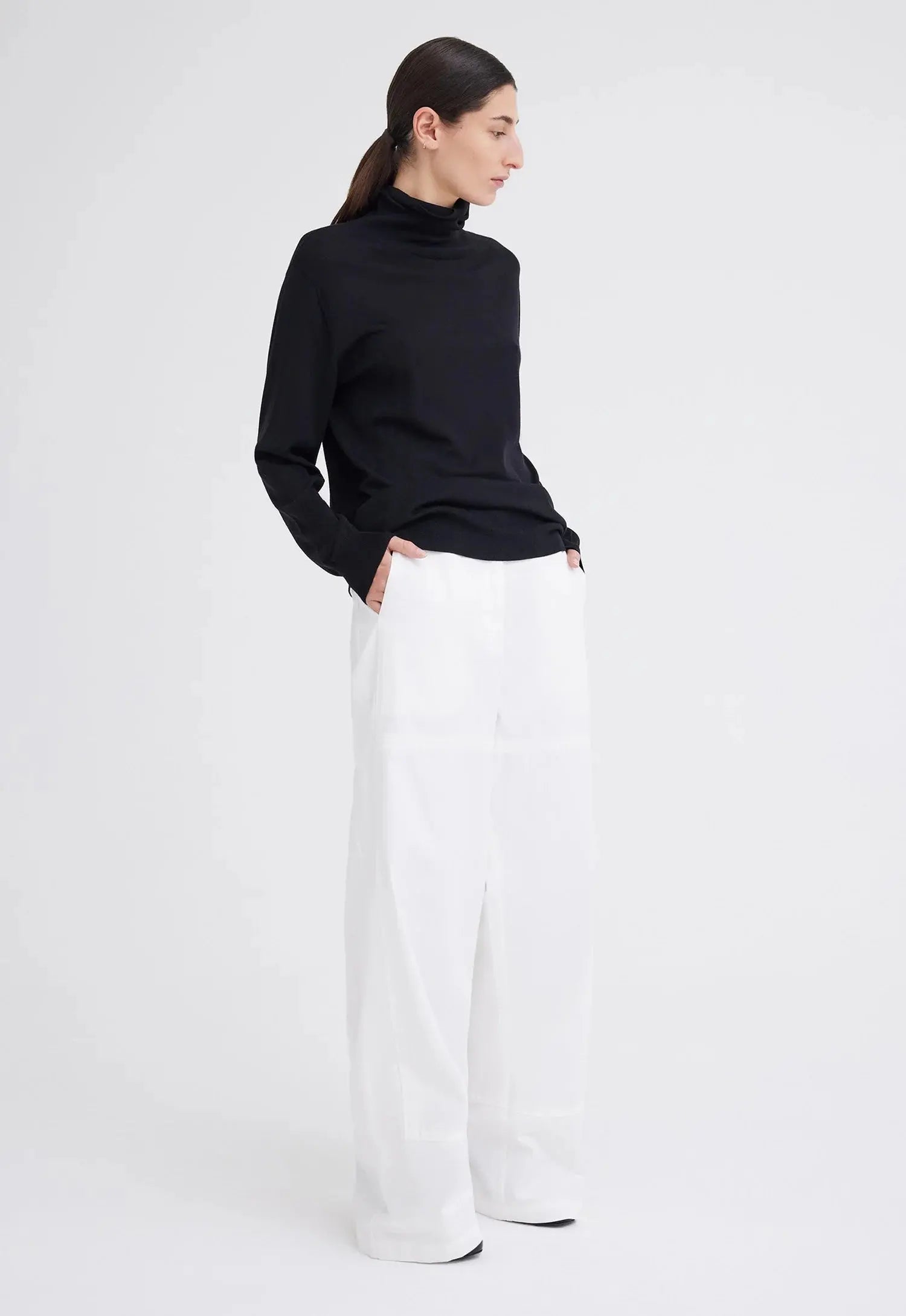 Vermont Merino Wool Sweater in Black Jac + Jack