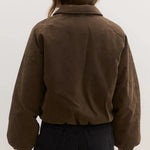 Ceci Faux Suede Bomber - Cloth Lifestyle Boutique- Bayse Brand