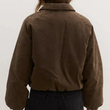 Ceci Faux Suede Bomber - Cloth Lifestyle Boutique- Bayse Brand