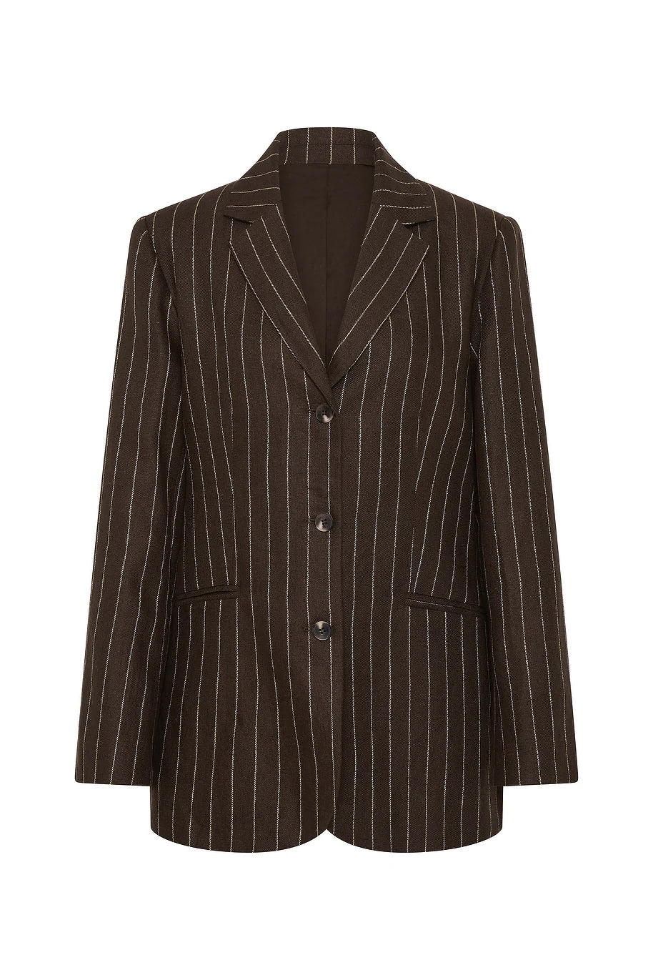 Leon Blazer in Chocolate Stripe Posse
