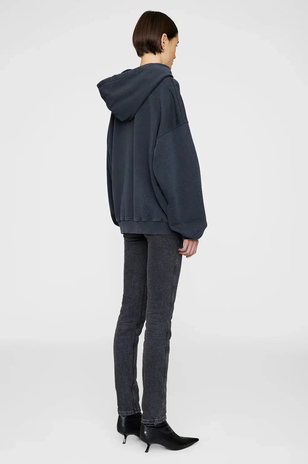 Harvey Sweatshirt in Dark Washed Black Anine Bing