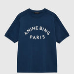 Jaylin Tee Paris in Washed Navy Anine Bing