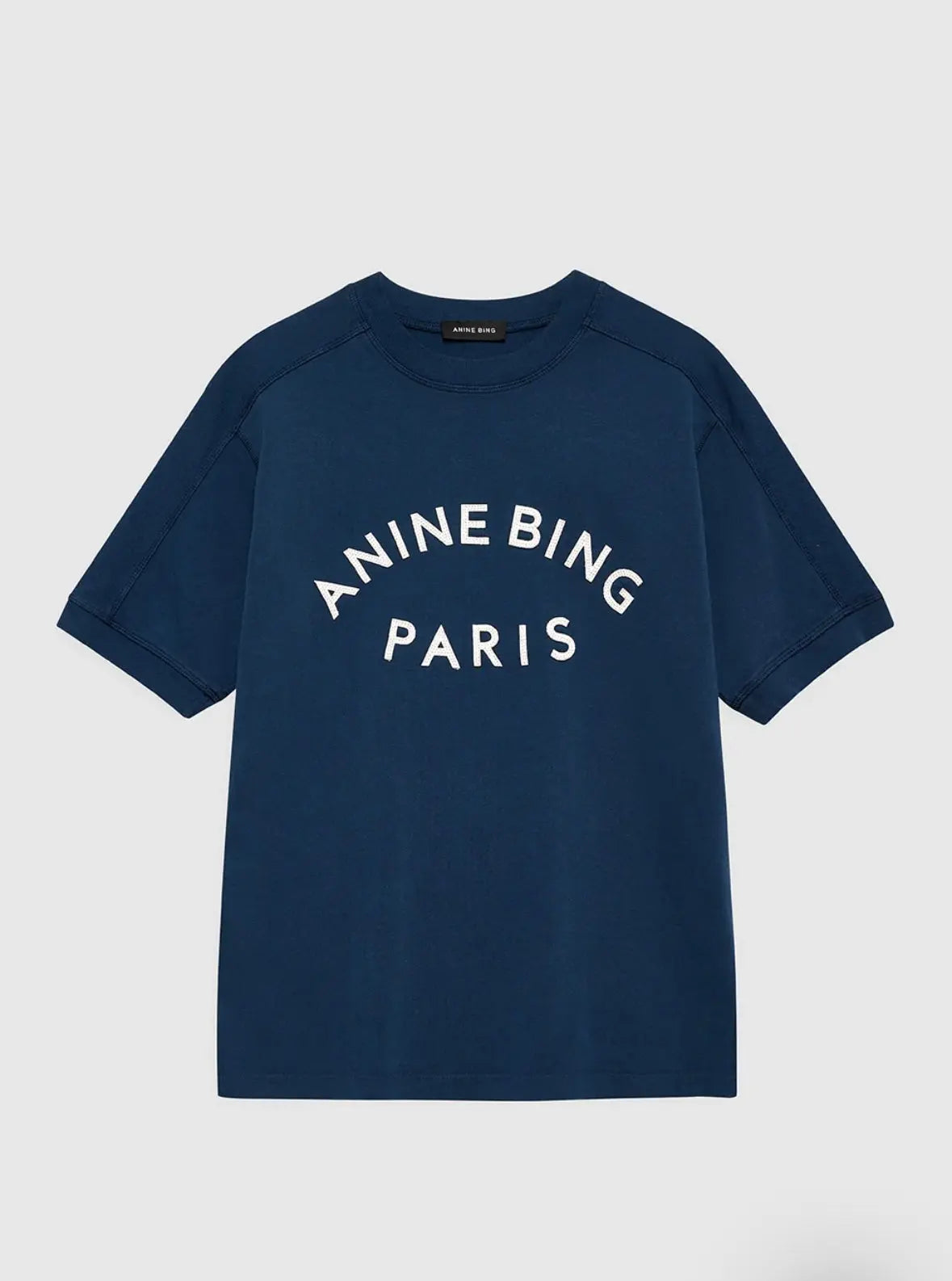 Jaylin Tee Paris in Washed Navy Anine Bing