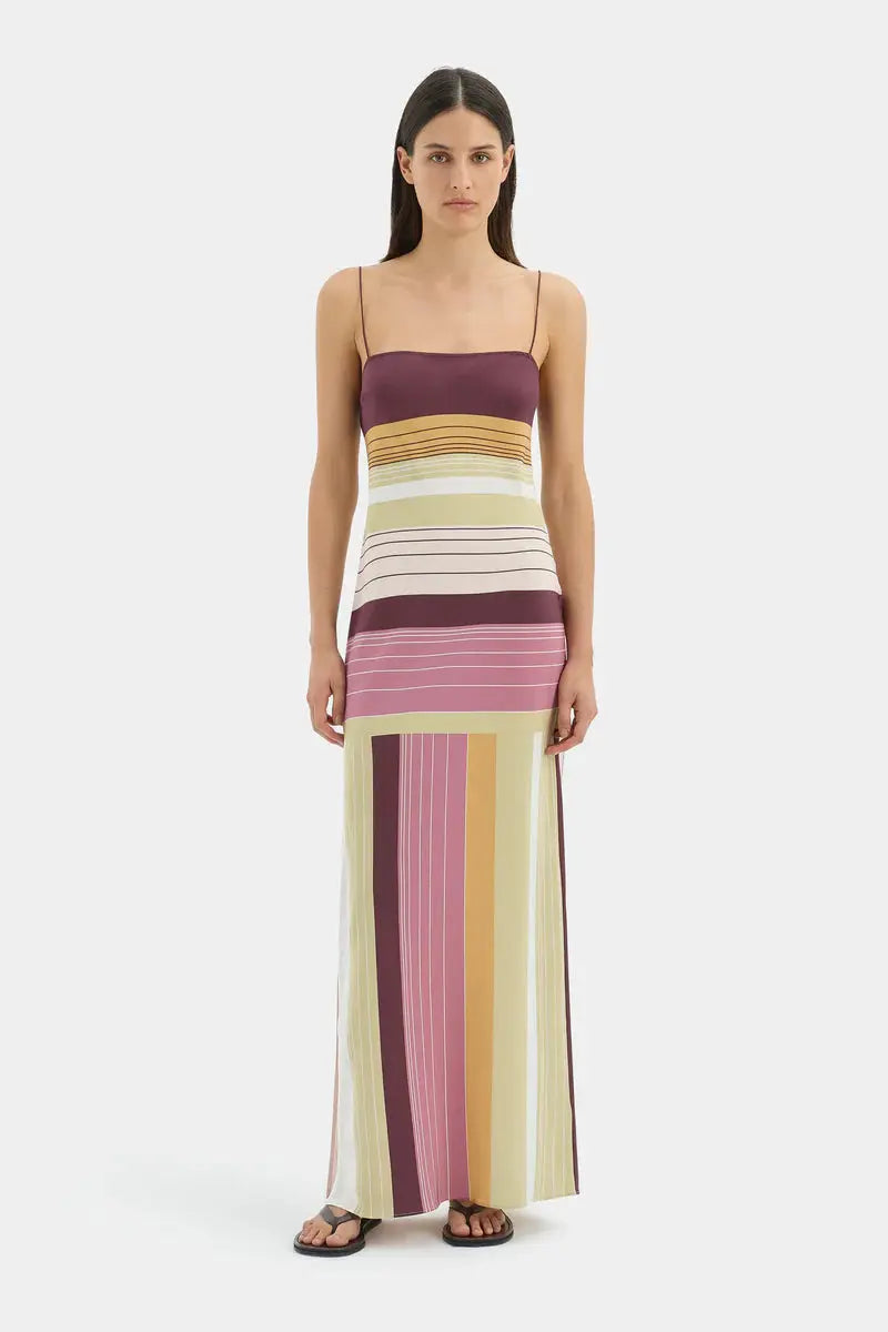 Multicoloured slip dress from sir at clothlifestyle boutique