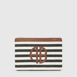 Lili Pouch In Black/Tan Stripe ANINE BING