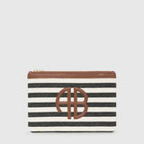 Lili Pouch In Black/Tan Stripe ANINE BING