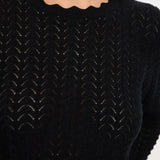 Logan Knit Top in Black Kivari