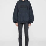 Harvey Sweatshirt in Dark Washed Black Anine Bing