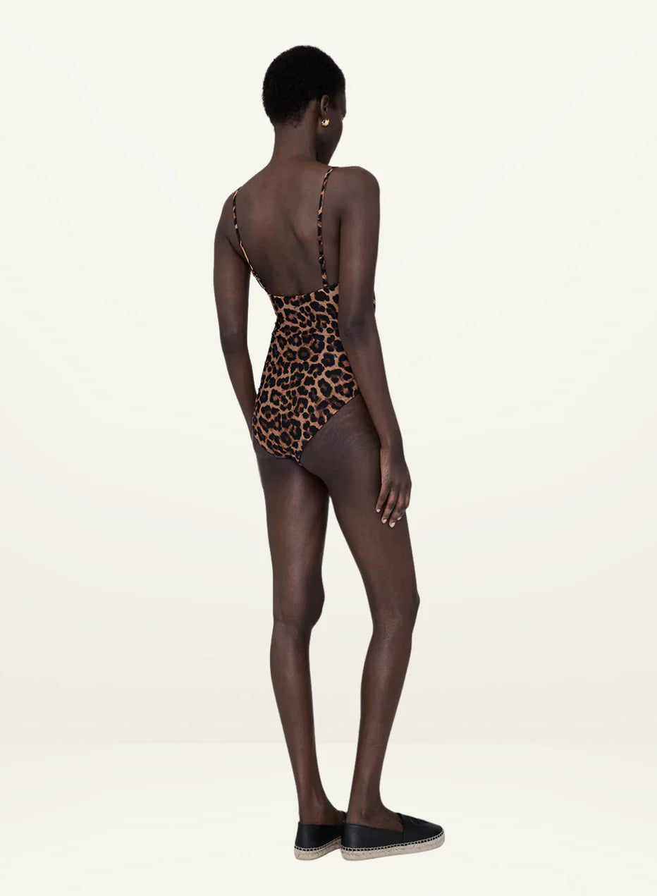 Vesta One Piece in Leopard Anine Bing