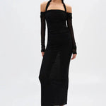 Sonnet Mesh Dress in Black Misha