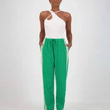 Green trackpant with white stripe jasmine alexa at
Clothlifestyle