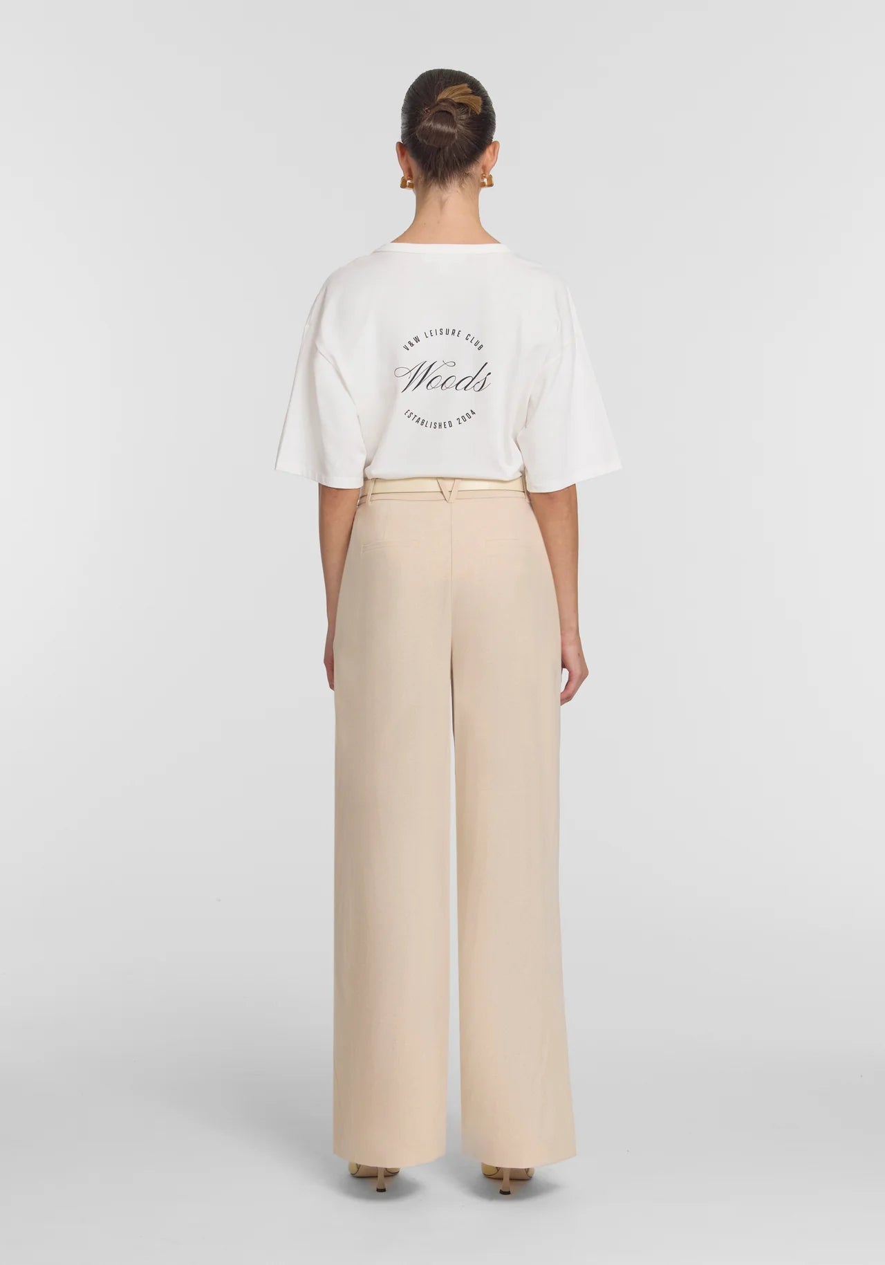 Club Woods Tee in White Viktoria + Woods