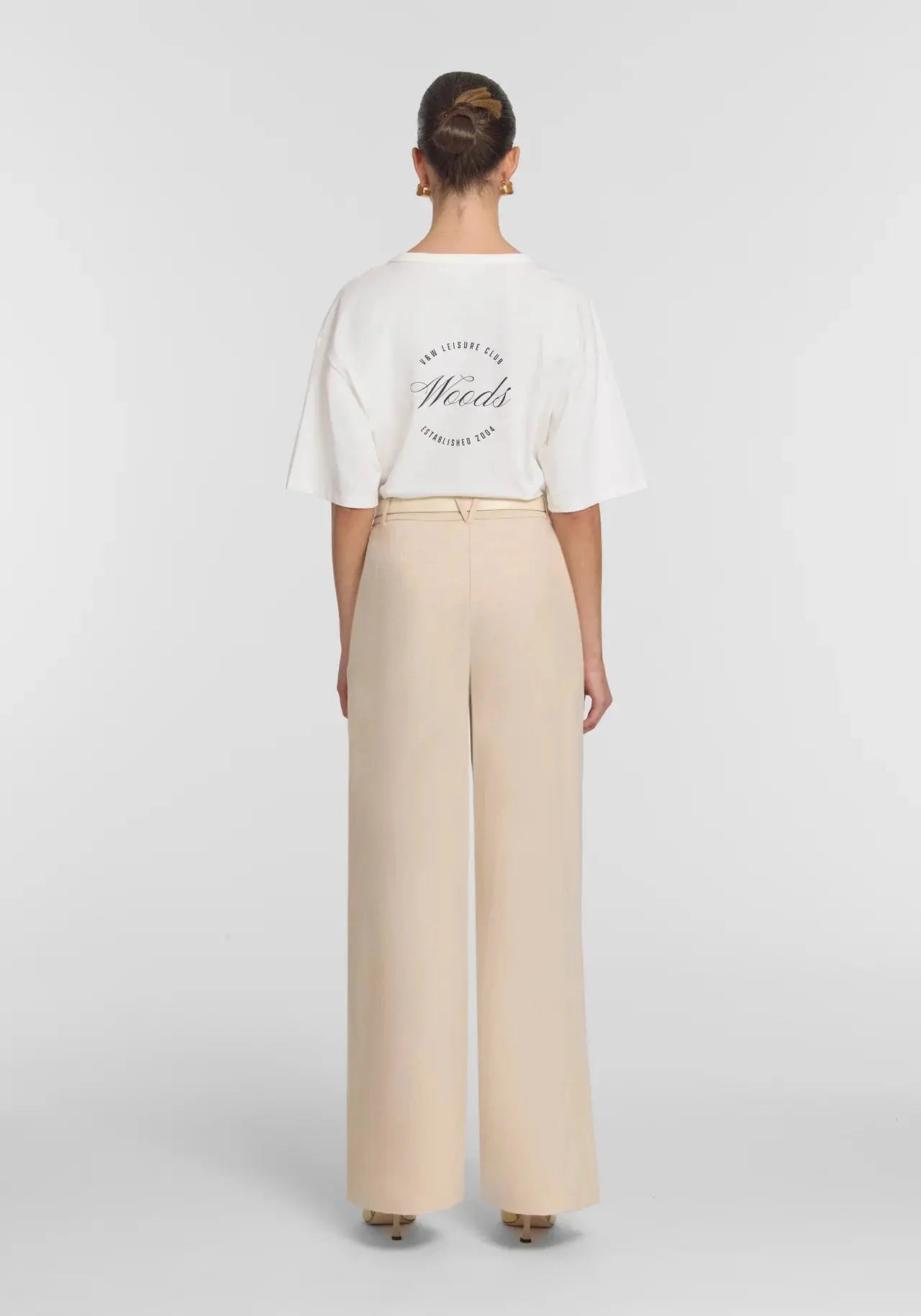 Club Woods Tee in White Viktoria + Woods