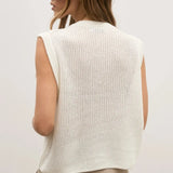 Margot Knit Vest in Ivory