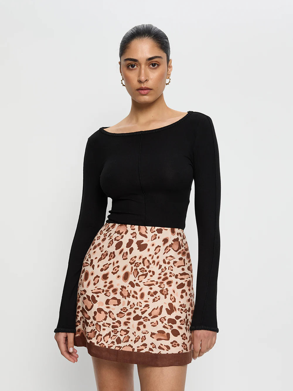 Paris Mini Skirt in Leopard Cloth Lifestyle Boutique