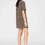 Beth Mini Dress in Leopard Anine Bing
