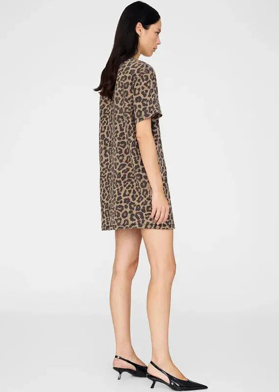 Beth Mini Dress in Leopard Anine Bing