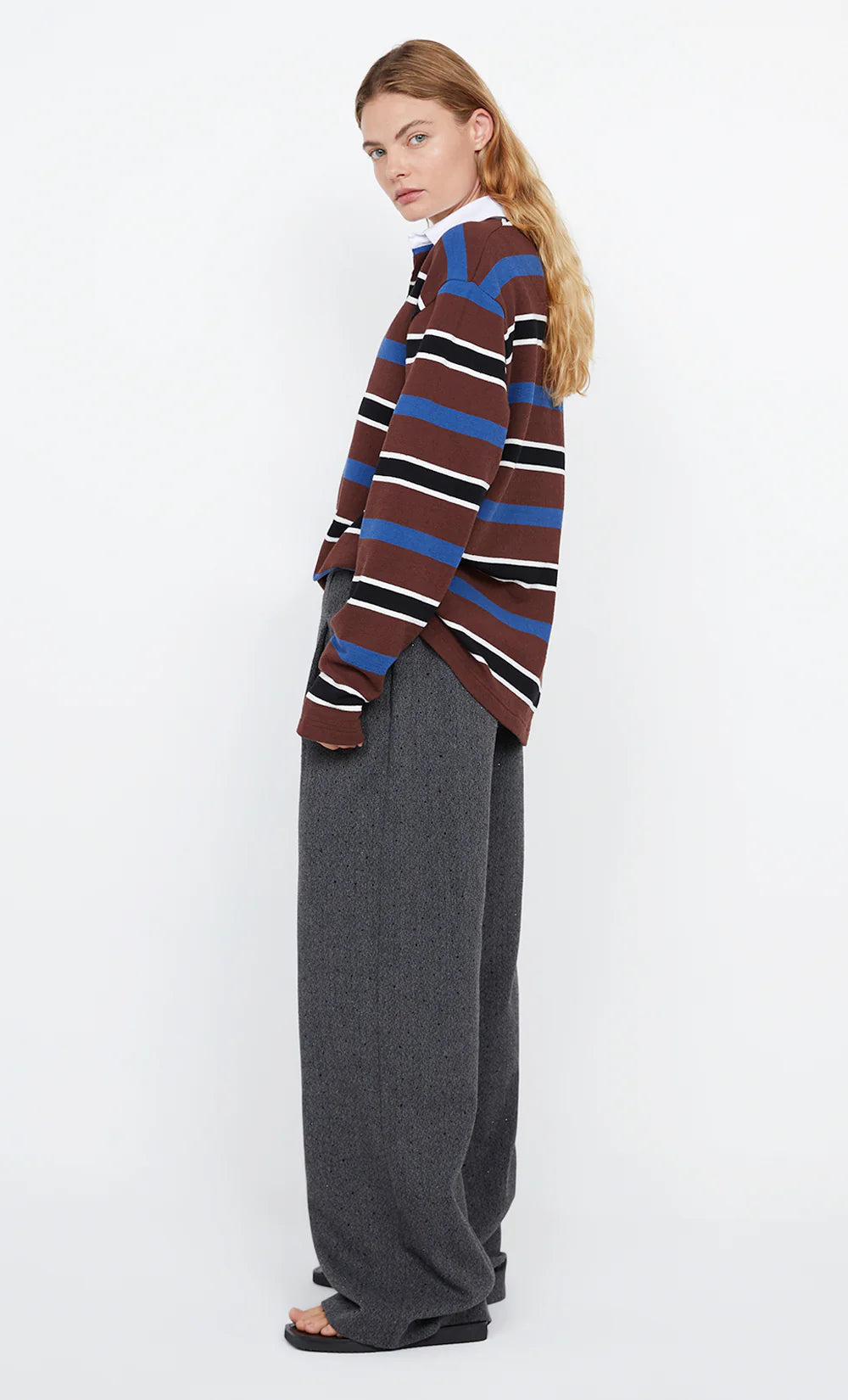 Kylo Jersey in Plum Indigo Stripe Bec and Bridge