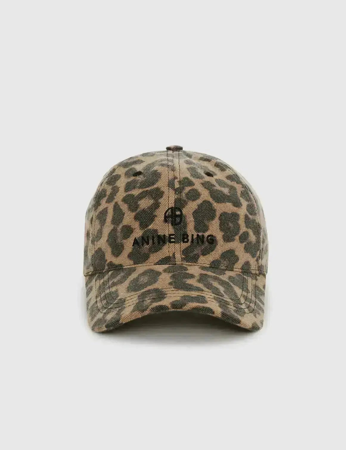 Jeremy Baseball Cap in Leopard Anine Bing