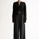 Abigail Knit Cardigan in Black Elka Collective