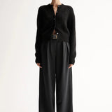 Abigail Knit Cardigan in Black Elka Collective