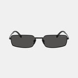 Prada Rectangular Metal Sunglasses Prada