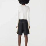 Pique Basketball Short in Black and Lemon BASSIKE