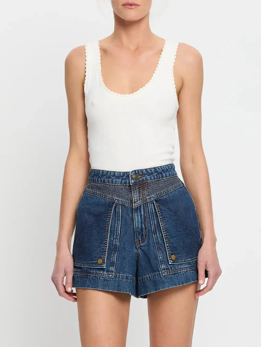Celene Denim Short in Indigo Kivari