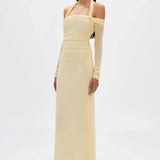 Sonnet Mesh Dress in Butter Misha