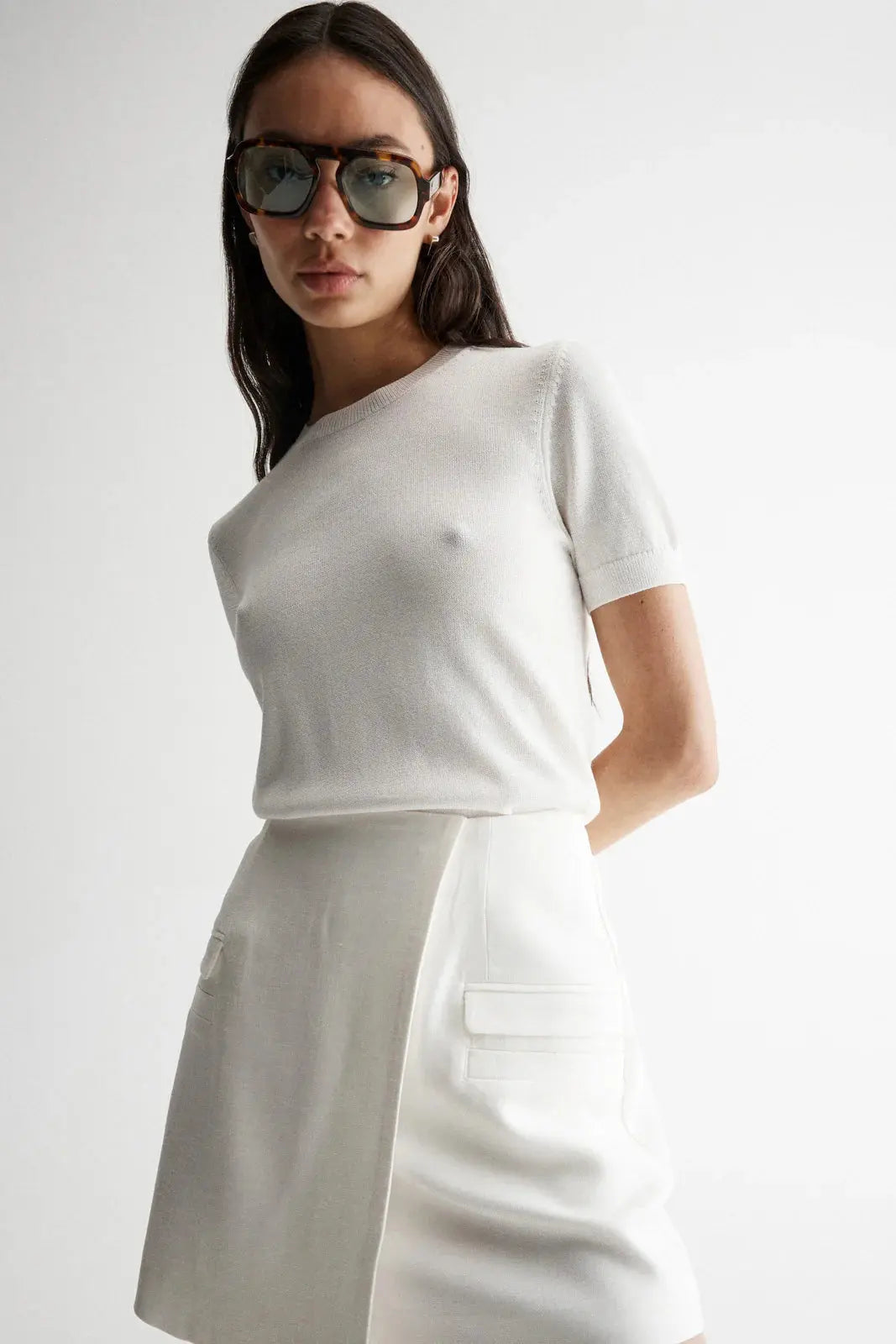 Marais Skirt in White Elka Collective