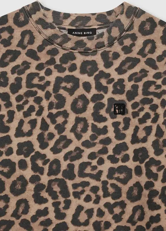 Beth Mini Dress in Leopard Anine Bing