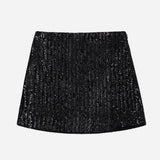 Tierra Skirt - Black Sequin Anine Bing