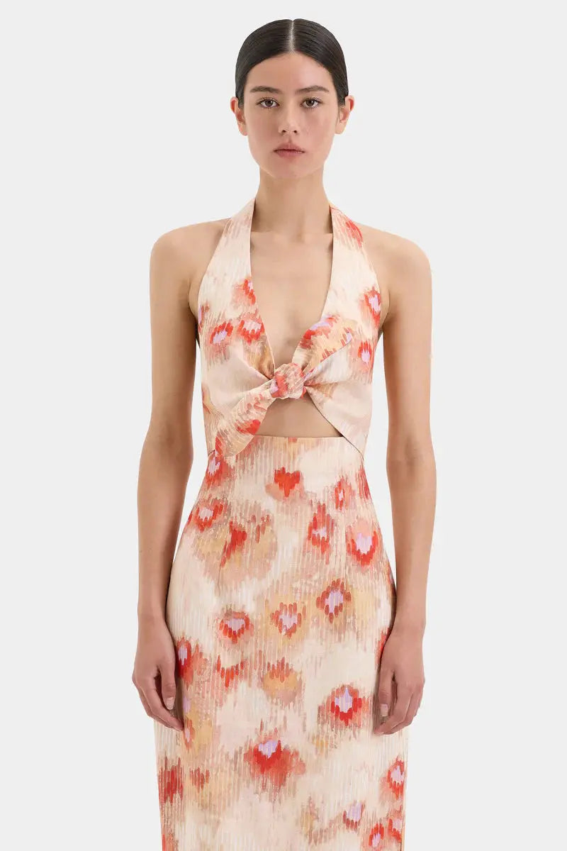 SIR Fiorella Tie Midi Dress Sir.