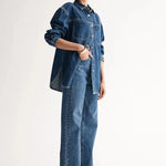 Odin Denim Shirt in Dark Indigo Elka Collective