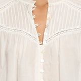 Lenny Blouse in White Kivari