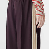 Wide Athletic Tape Pant in Plum Bassike