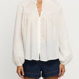 White cotton blouse by kivari clothlifestyleboutique