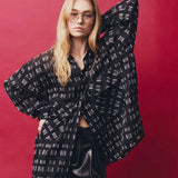 Knox Shirt in Black Blanca