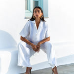 Wide Leg Pant in White Summi Summi