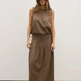 Delphine Top in Chocolate