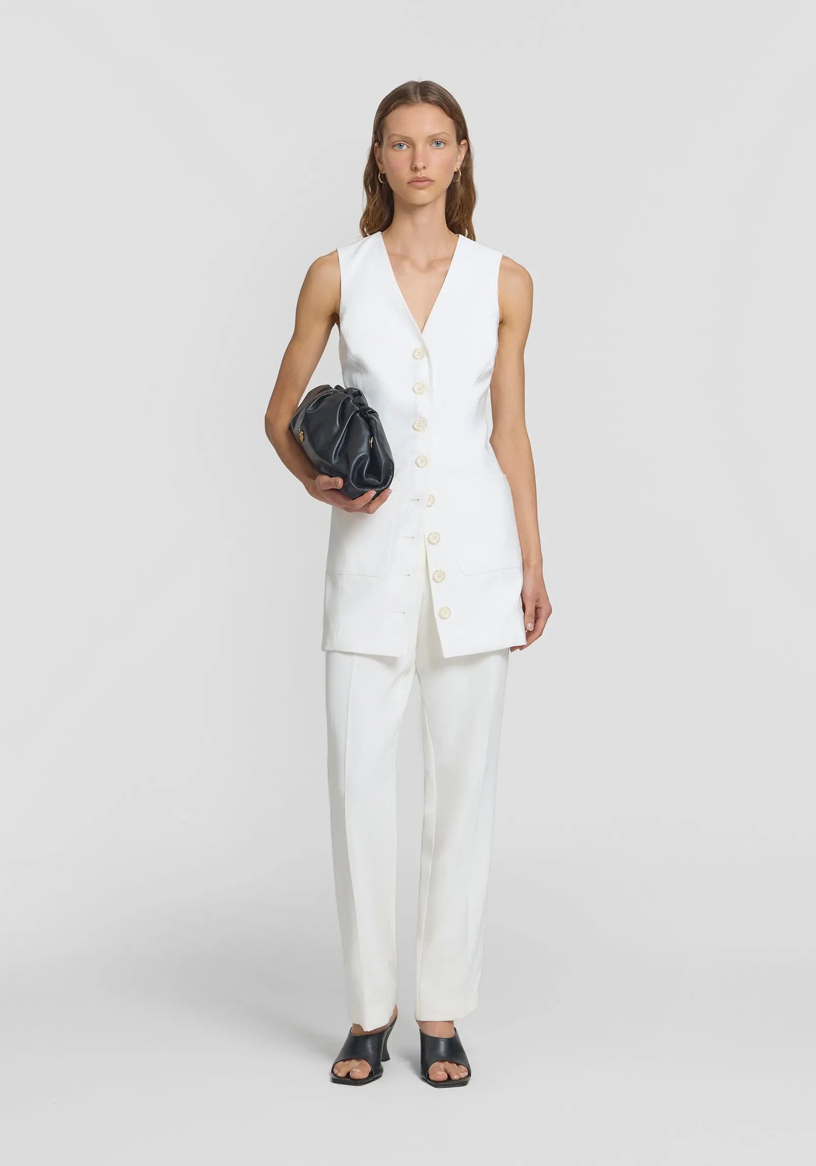 Cascade Dress in Ivory Viktoria + Woods